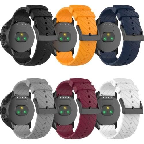 Silicone Watchband 24mm for SUUNTO 9 Baro D5 for SUUNTO Spartan Sport Wrist HR Smart Watch Accessories Watch Strap Wristband