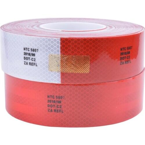 5CM*3M 50 meters NTC5807 High Visibility Reflective Sheeting Car stickers Truck Safety Warning Adhesive strips Conspicuity Tape