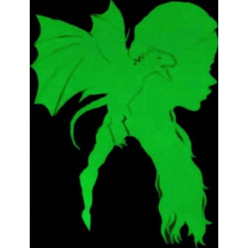 Patches Noctilucent Dragon Women Stickers for Clothes Thermal Transfer Printing Pattern Decoration Luminous Style Animal Patch