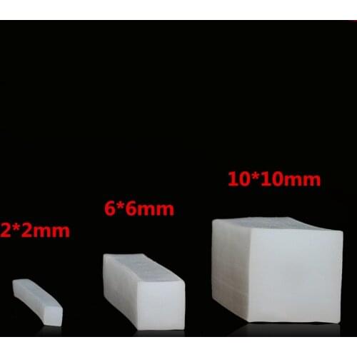 2*2mm/4*4mm/5*5mm/6*6mm/8*8mm/10*10mm High temperature resistant solid silicone rubber sealing strip Square silicone strip 5M