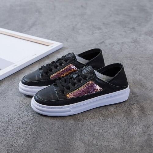 2019 Spring Women Shoes Summer Women White Casual Shoes Breathable Flats Fashion Sneakers Women Vulcanization Shoes X12-42