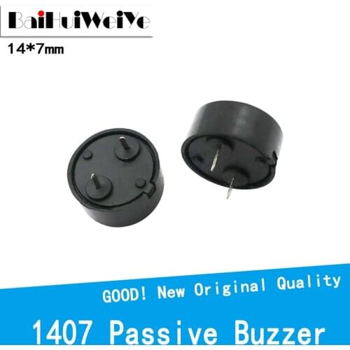 10PCS/LOT 1407 piezoelectric 14*7mm Passive Buzzer 7.5mm low power consumption piezoelectric New Original Good Quality