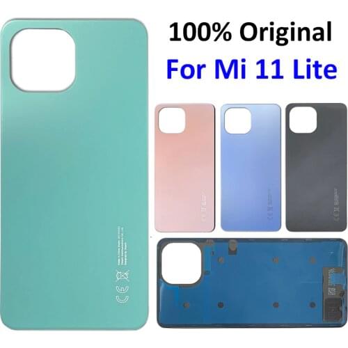 100% Original Back Glass Rear Cover For Xiaomi Mi 11 Lite 5G Battery Door Housing Battery back cover