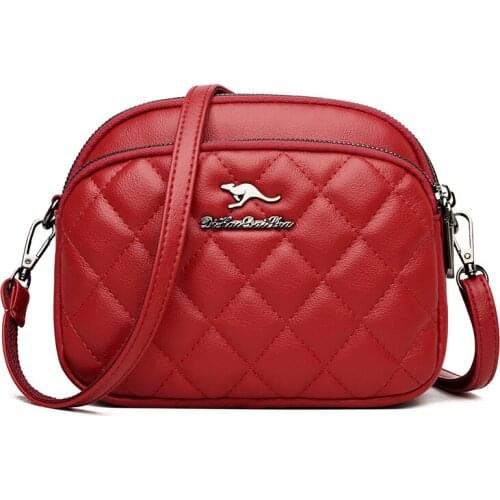 2021 Women Leather Handbags Luxury Female Crossbody Bags for Women Leather Messenger Bag Vintage Soft Leather Shoulder Bag Sac