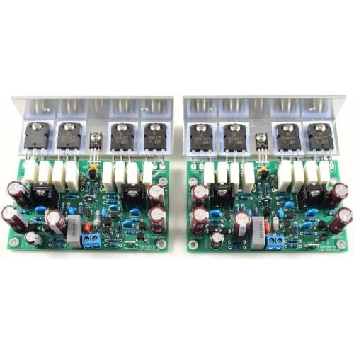 2pcs HI-END L20 VER 10 Stero power amplifier finished board 200W 8R HiFi AMP With Heatsink D2-011