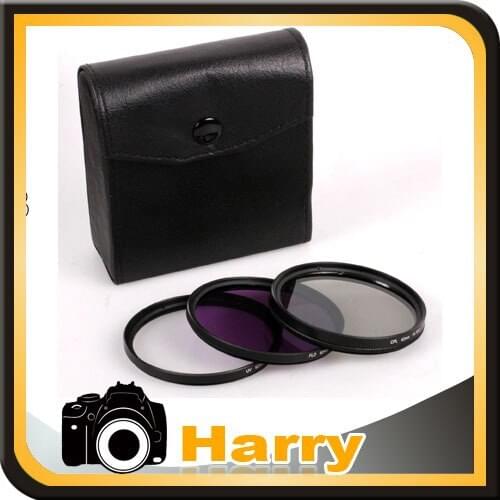 4 in1 49mm Filter kit UV FLD CPL Polarizing Circular + Filter Case Bag for Camera 49mm lens filter
