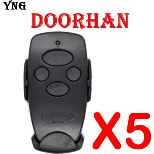 5 PCS Suitable For All DOORHAN Garage Door Remote Control DOORHAN 433MHz Remote Control Gate Door Wireless Transmitter Keychain