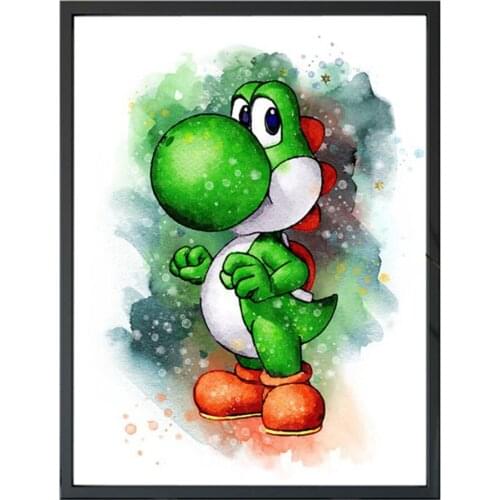 Diy Diamond Embroidery Cartoon Mario Mary Mosaic Crystal 5D Cross Stitch Full Drill Diamond Painting DIY Sticker Decor Pattern