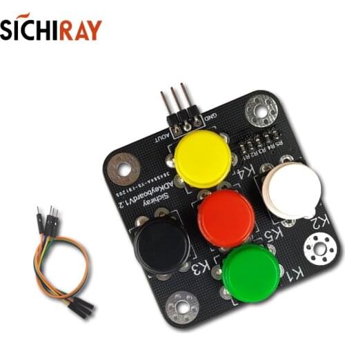 Analog Button AD Keyboard Electronic Blocks Simulate Five Key Module for Arduino