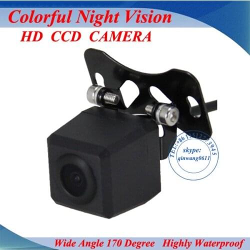 Free Shipping 100% Waterproof 170 Degree Car parking camera Wide Angle Luxury Car Rear View Camera HD CCD