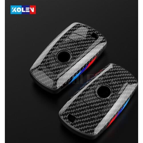 Carbon Fiber Car Remote Key Cover Case For BMW F20 F30 G20 f31 F34 F10 G30 F11 X3 F25 X4 I3 M3 M4 1 3 5 Series E34 E90 E60 E36
