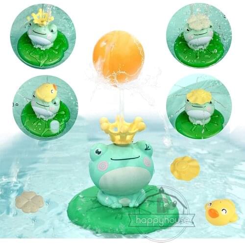 Baby Bath Toys Spray Water Shower Swim Pool Bathing Toys for kids Spinning Boat with Toy Lions Bathtub Toys for Toddlers Kids
