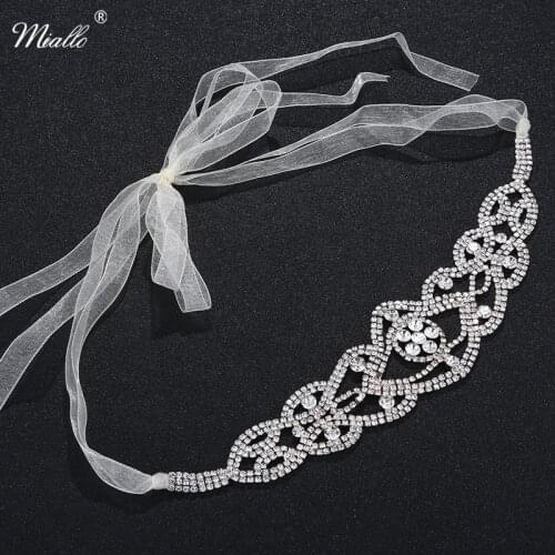 Miallo Austrian Crystal Headpieces for Women Fashion Wedding Hair Accessories Bridal Headchain Jewelry for Hairstyle