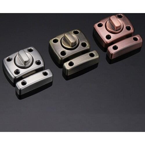 Hot Stainless Steel Door Security Chain Guard Fastener Door Latch Lock For Home Safety Bathroom Door Lock Screw Home Decoration