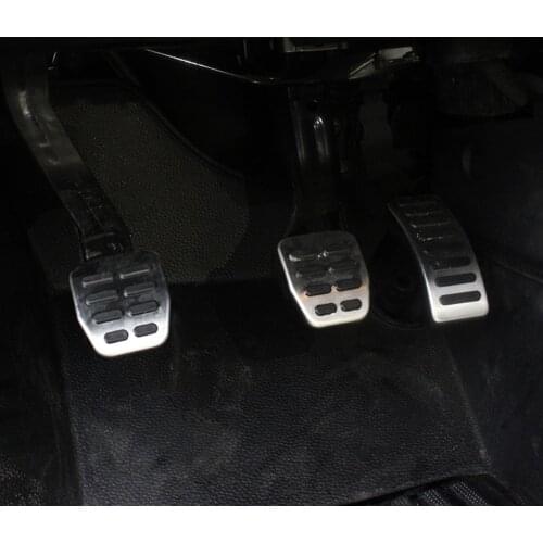 Car Clutch Gas Fuel Set Brake Pad Foot Pedal Covers MT For VW Bora Golf MK3 MK4 Vento Lupo Polo For Seat Arosa Cordoba Leon 1M