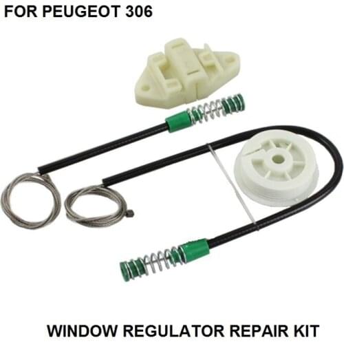FRONT & LEFT WINDOW REGULATOR REPAIR KIT, for PEUGEOT 306, 03/1993 - 1997