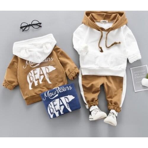 Boy sport clothing set children clothes kids clothing set hoodie+pants spring autumn baby boy suit toddler set for 1-4T
