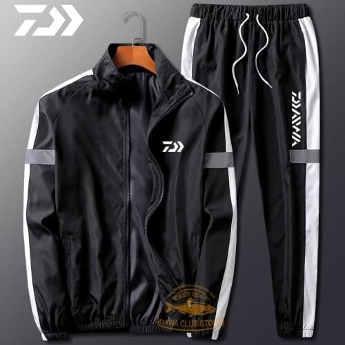 Daiwa Fishing Suit Men Spring Autumn Thin Fishing Clothing Hooded Sports Hiking Fishing Jacket Outdoor Clothes Fishing Wear