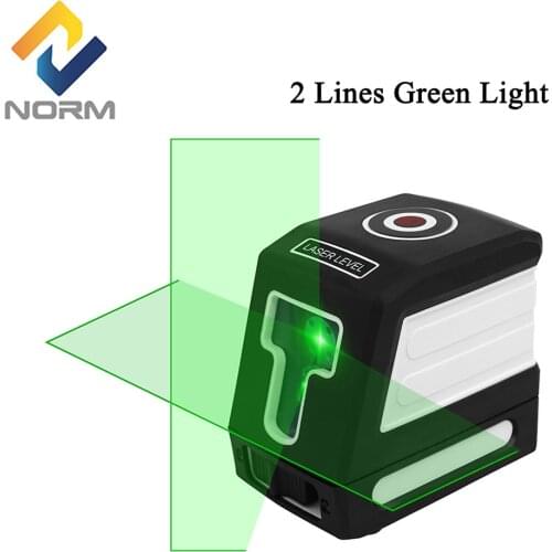 Norm Green Laser Level Red Beam Cross 2 Lines Mini Self Leveling Laser Level Vertical & Horizontal Leveler Measure Tool