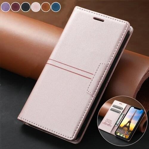 Matte Leather Flip Case for Sony Xperia 10 20 8 5 2 1 III II I XZ5 XZ4 Compact Magnetic Book Wallet Card Holder Phone Bag Cover