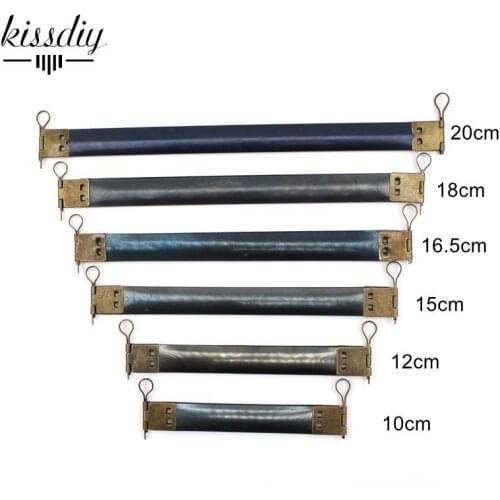 KISSDIY10PCS Metal Internal Flex Frames With Loops for Coin Purse Handbag Sewing Spring Clip DIY Apparel Accessory