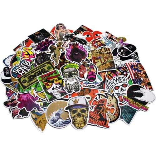 300 pcs Neon Light Stickers Cool Funny Car Styling Bomb JDM Decals Animal Cartoon Toy Bike Motorcycle Phone Laptop Travel