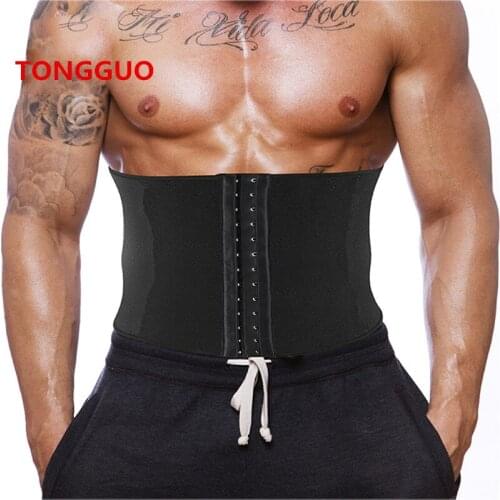 2020 Body Shaper Waist Trainer Slimming Shapewear Men Neoprene Sauan Sweat Weight Loss Belt Gym Fitness Modeling Strap Corset
