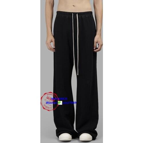 2018 Men clothing Bigbang Hair Stylist fashion Personalized Straight Wide Leg Pants singer costumes 27-44