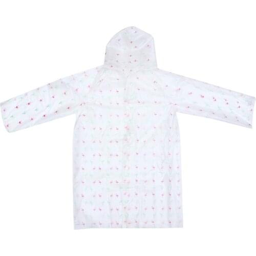 1 Pc Flamingo Pattern Raincoat Fashion Kids Rain Poncho Outdoor Waterproof Raincoat Children Rainwear for Kids Children