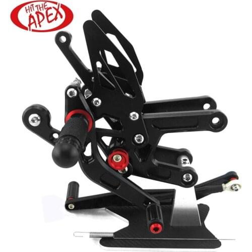 Full Set Aluminum Alloy Rear sets For YAMAHA YZFR6 2017 2018 2019 2020CNC Adjustable Reverse Lightweight Footrest Rearsets YZFR6