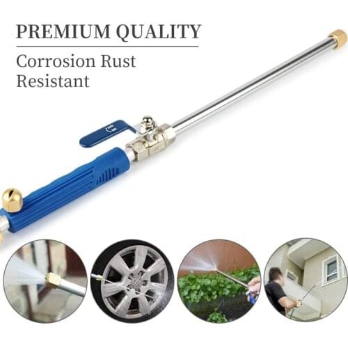 Dropshipping 46cm Jet High Pressure Power Washer Hose Wand Nozzle Sprayer Garden Car Window Washer Gun Home Cleaning tool