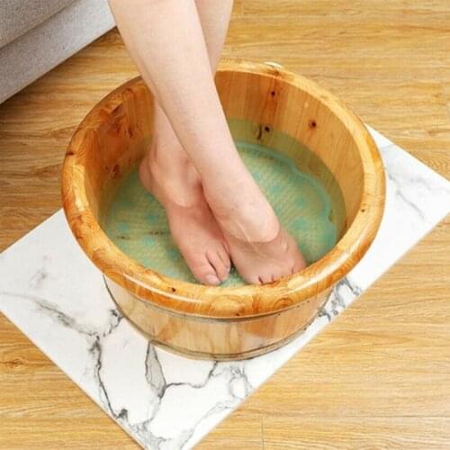 Silicone Bath Massage Cushion Shower Foot Scrubber Brush Anti-Slip Bathroom Pad U2JD