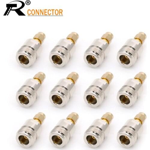 SMA Male Plug to N Female Jack RF coaxial coax Connectors Wi-Fi Adapter N/SMA Copper 12/50/100pcs