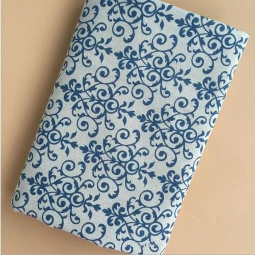 Retro orchid pattern fabric linen cotton printed fabric for cushions/curtains/sofa/tablecloth