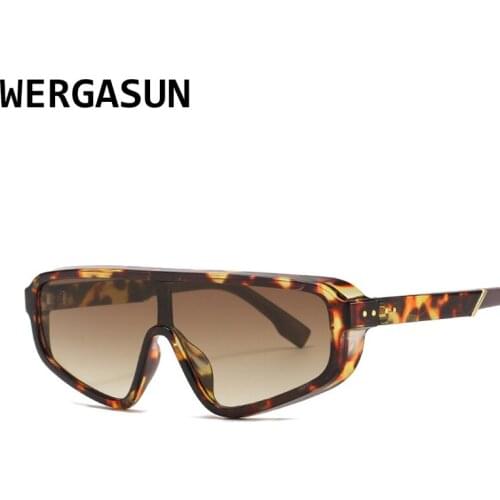WERGASUN Vintage Sunglasses Women 2020 Fashion Leopard Sun Glasses Sexy Ladies Eyewears UV400 Goggles