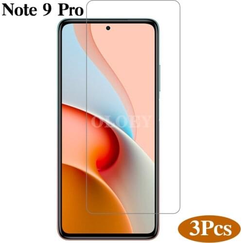 3pcs Tempered Glass for xiaomi redmi note 9 pro accessories for mobile Pphones on Redmi note 9pro note9 note 9 Smartphones Film