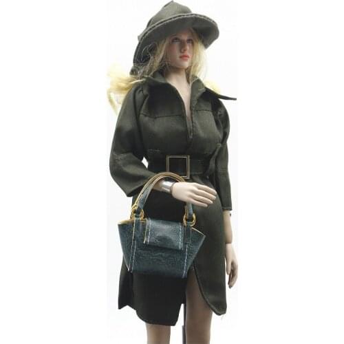 1/6 Female Fashion Windbreaker Fit 12"PH TBL Figure Body With Round Cap