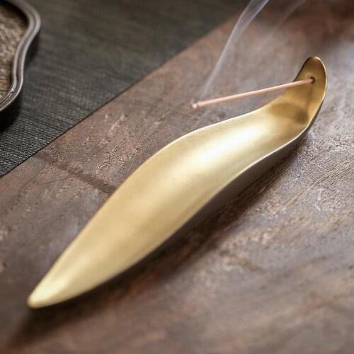 Golden incense inserted ceramic tea accessories tea incense smoke Incense restaurant retro incense coil incense