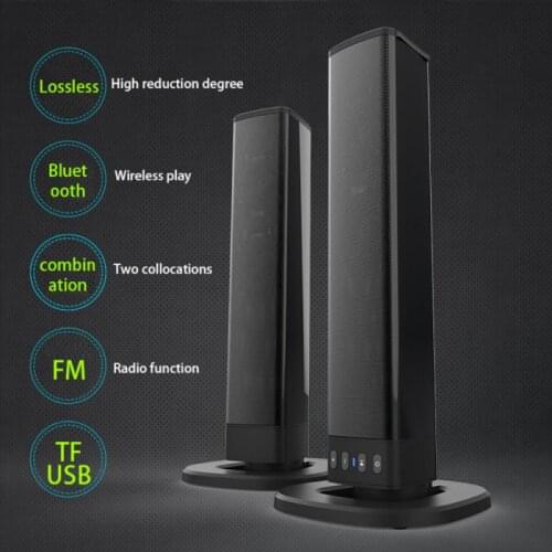 Sound System Bluetooth Speaker Box Subwoofer Radio Music Center Boom Box Column for Home Theater TV Computer