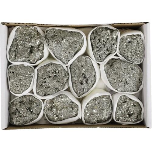 1box Natural Stones Pyrite Minerals Raw Energy Stones Crystals Pyrite Natural Stones Mineral Specimen Home Decor