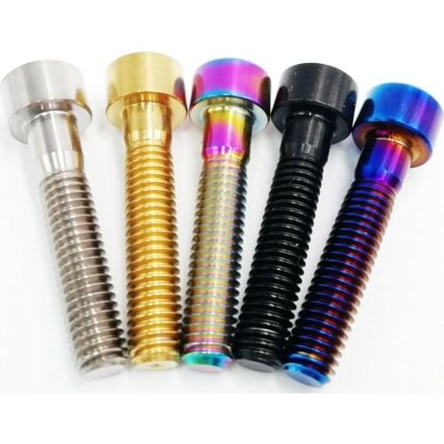 1pc M6x30mm DIN912 Titanium Ti Bolt Stigma Head Hex Allen Socket Bolt Screw Bicycle Screws for Headset Socket