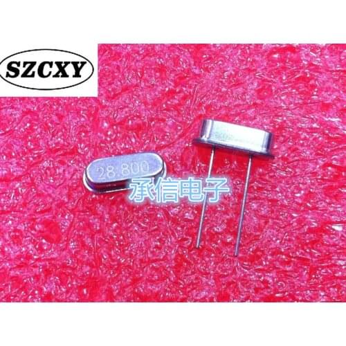 30PCS Home furnishings 28.800 28.8MHz 28.8M HC-49S Crystals straight foot