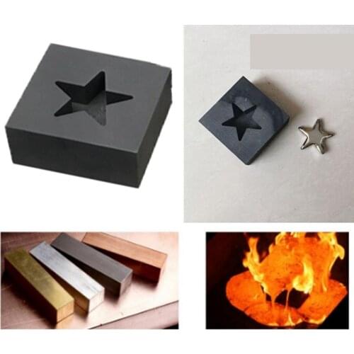 2x Graphite Mould Gold Silver Metal Brass Zinc Melting Casting Refining Copper