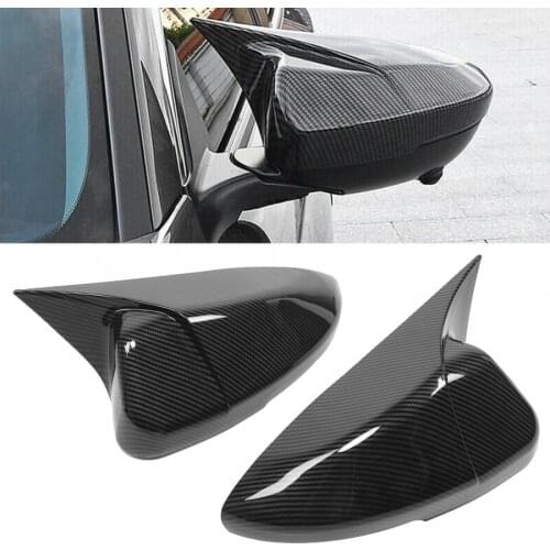 Car Mirror 1 Pair Carbon Fiber Style Mirror Cover Add-on Fit for Honda Accord 2018 2019 2020 ABS Auto Mirror Accessories