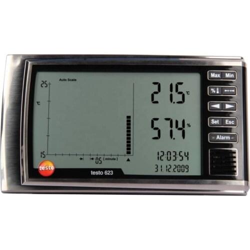 Large LCD display industrial digital thermohygrometer testo 623 Order-Nr. 0560 6230