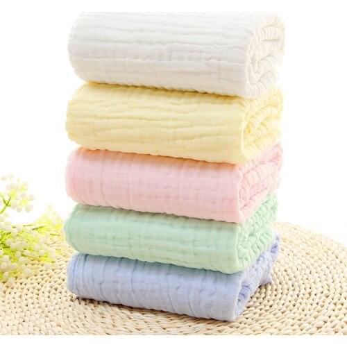 Baby Muslin Blankets Swaddling Six Layer 100% Cotton Swaddle Wrap for Newborn Babies Character Floral Printed Bath Towel