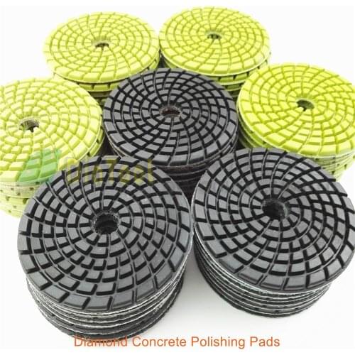 DIATOOOL 4inch 7sets/84pcs concrete diamond polishing pads floor Renew sanding discs