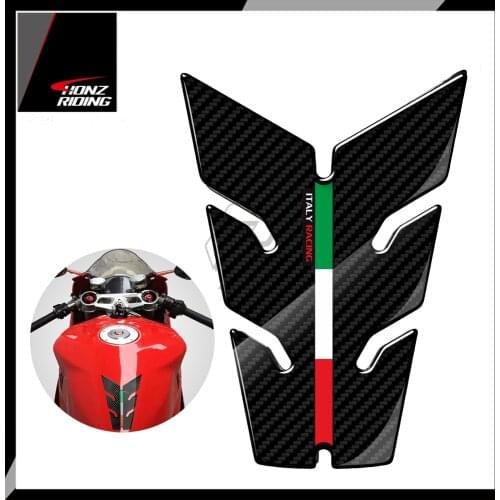 For Aprilia Ducati 848 959 899 1098 1199 1299 Panigale Benelli 3D Carbon-look Motorcycle Tank Pad Protector