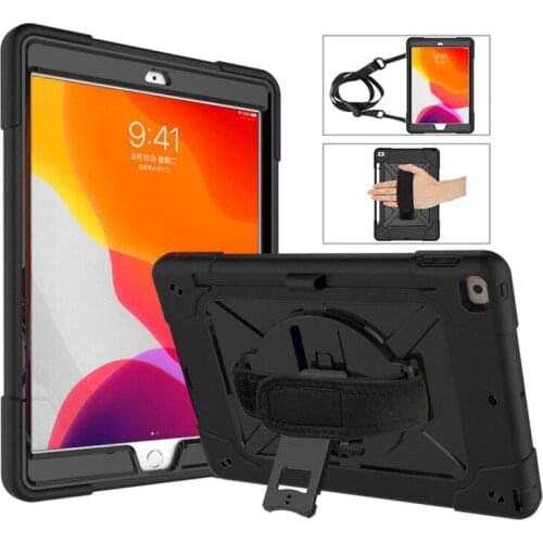 For iPAD 10.2 2019 2020 7th 8th A2270 A2428 A2429 A2430 2019 2020 Safe Armor Shockproof Heavy Duty Silicone Hard Case + FilmPen
