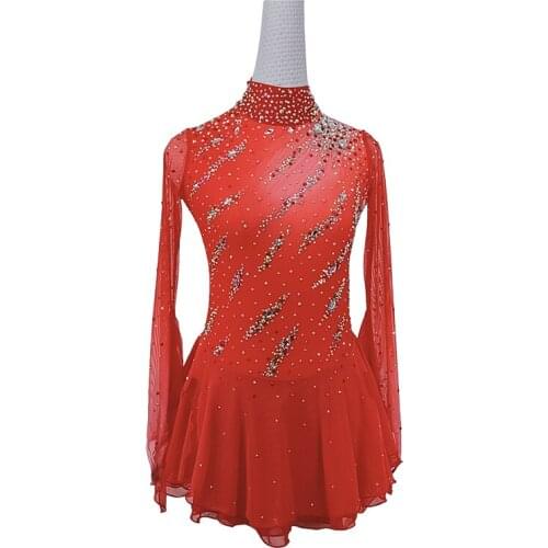 DVWVB custom-made figure skating performance dress for children and adult women